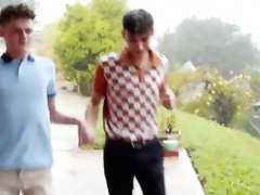 NextDoorTwink - Fit Teen Boys Fucking In The Rain