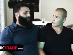 Twink Trade - Hunk Bear Stepdads Caught Their Teen Twinks Fondling And Join Them For A Hot Foursome