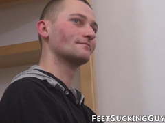 Twinks have some feet foreplay before anal pounding starts