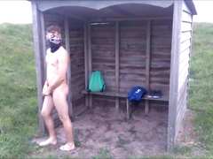 Naked at the golf court