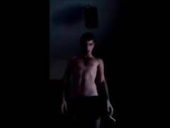 Israeli boy giving a show