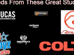 Florian fills Mathew's hole with his cock and begins pounding