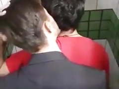 In the public toilet